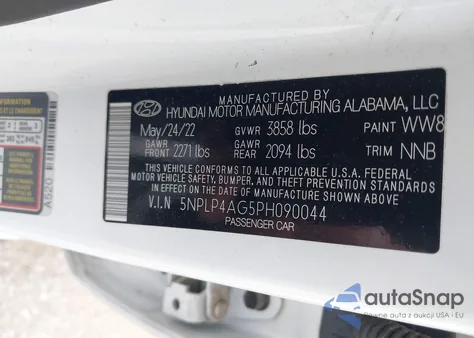 2023 Hyundai Elantra Limited из США, поврежденный, VIN 5NPLP4AG5PH090044